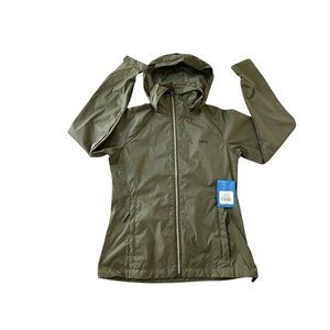 Columbia Women's Switchback III • Waterproof Jacket Packable Hood Green XS New